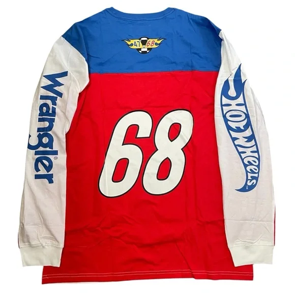 Wrangler x Hot Wheels Men's Colorblock Long-Sleeve Shirt - Picture 4 of 5